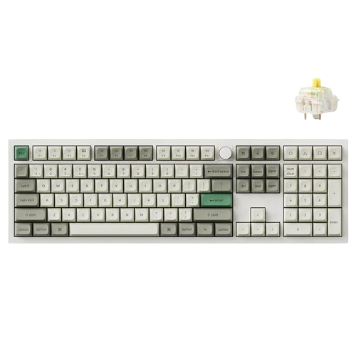Keychron Q6 Max QMK/VIA Wireless Custom Mechanical Keyboard - Shell White - Banana Switches - 4895248865797