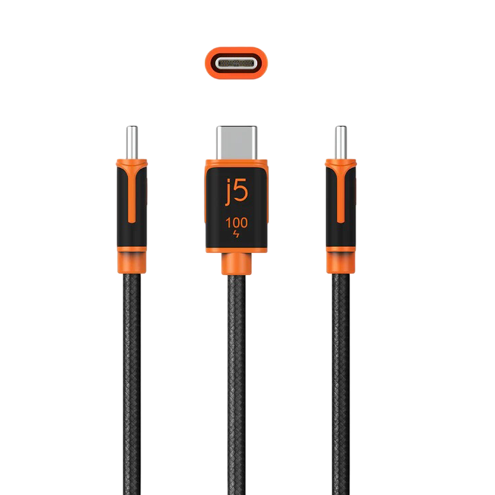 J5 Create USB-C 100W Sync & Charge Cable - JUCX25L18. Interface: USB-C. Transfer speed: 480Mbps - 4712795086676