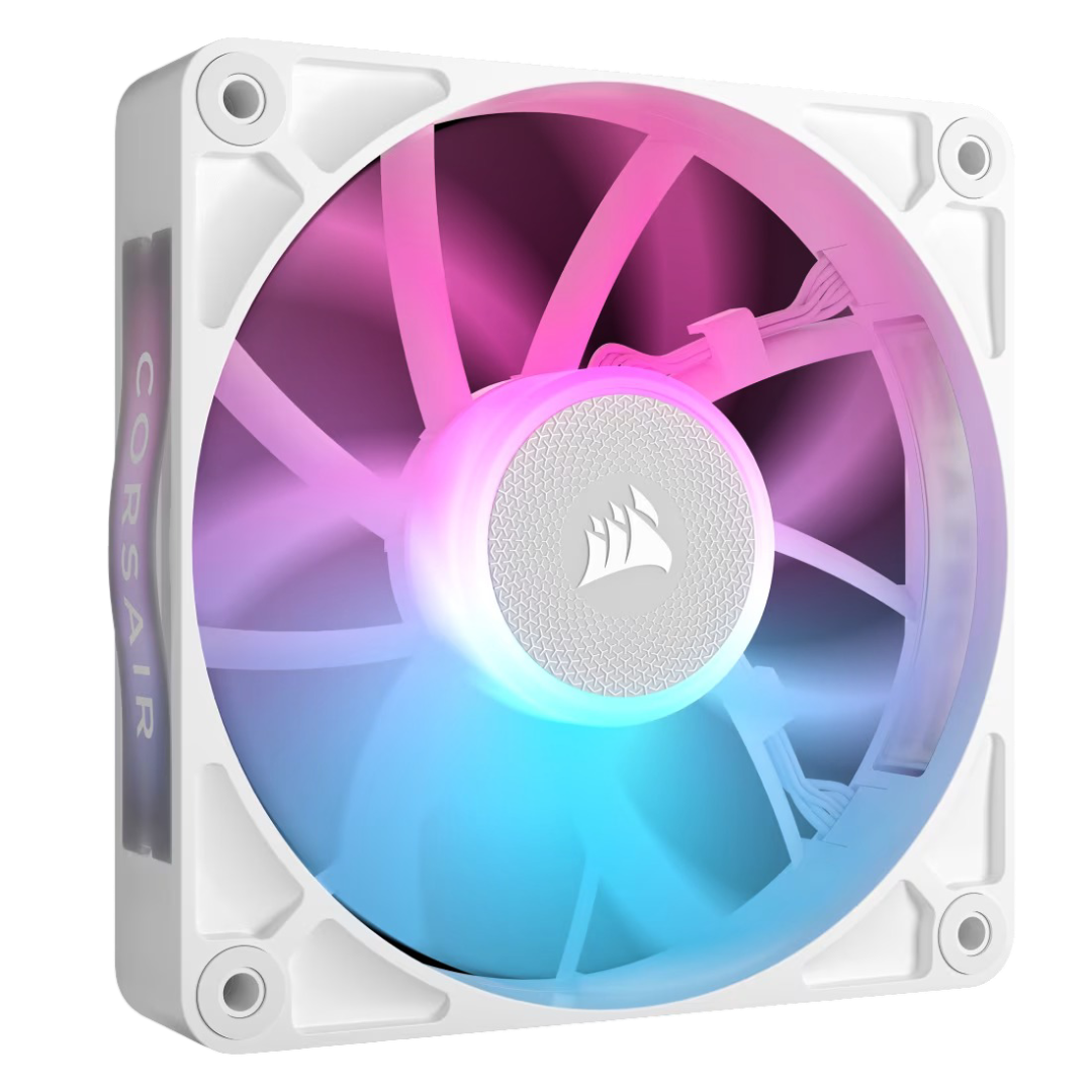 Corsair RX RGB Series iCUE LINK RX120 RGB 120mm Fan Expansion Single Pack - White - CS-CO-9051021-WW