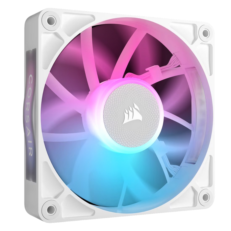 Corsair RX RGB Series iCUE LINK RX120 RGB 120mm Fan Expansion Single Pack - White - 840006680956