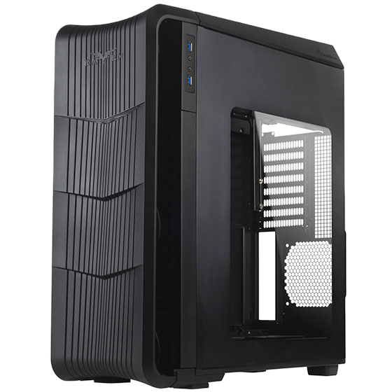 SilverStone RV04B-W Raven ATX MID Tower Gaming with Window Black PC Case - SST-RV04B-W