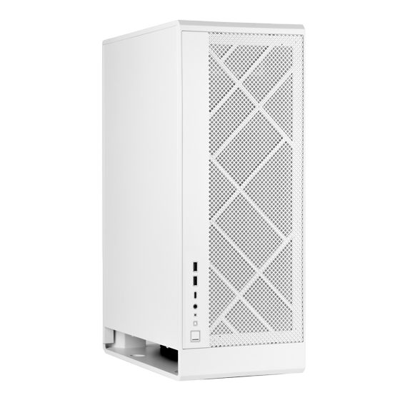 SilverStone ALG1MB ALG1MW Micro-ATX Tower Case - White - SST-ALG1MW