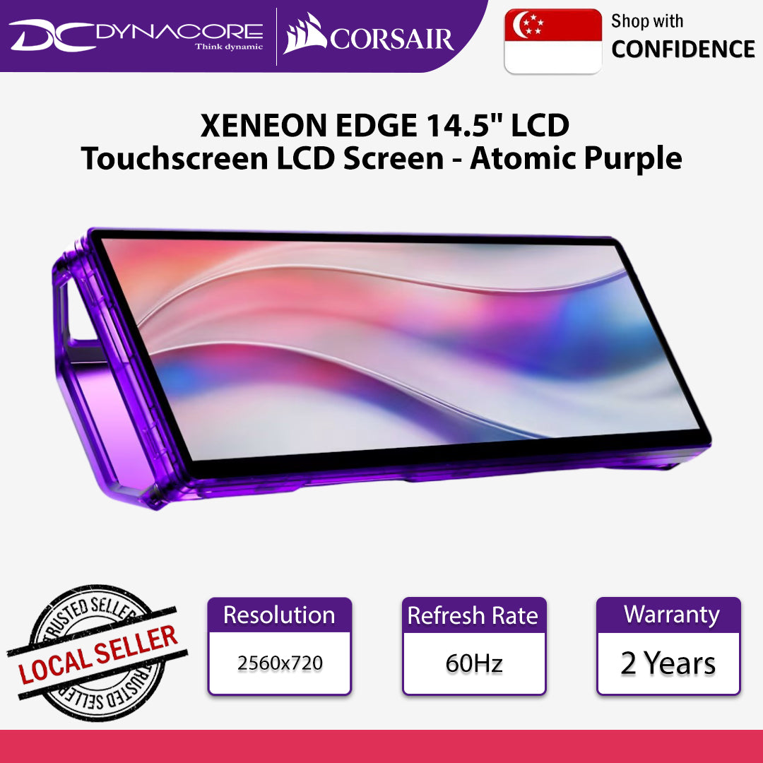 Corsair XENEON EDGE 14.5" LCD Touchscreen LCD Screen - Atomic Purple - CS-CC-9011337-WW