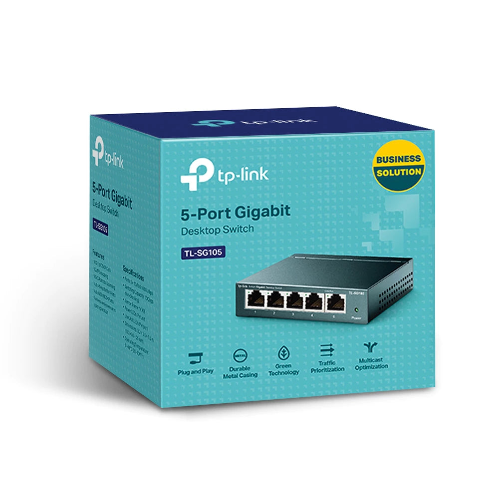 TP-Link TL-SG105 5-Port 10/100/1000Mbps Desktop Switch - 6935364021146
