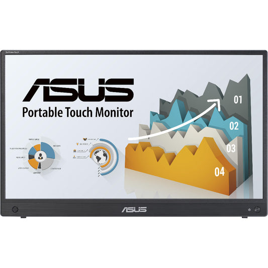 ASUS ZenScreen Touch MB16AMTR Portable Monitor - 16", Full HD, IPS, 10-point touch, Built in Battery, USB-C, Mini HDMI - ASUSMB16AMTR