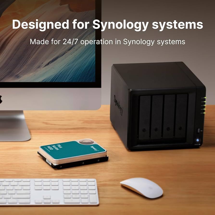 Synology HAT3300-4T 4TB Plus Series 3.5" SATA NAS Hard drive / HDD - ST4000VN3300