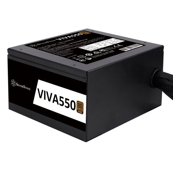 Silverstone VIVA 550W 80 Plus Bronze ATX Power Supply SST-VA550-B - 4710679811055