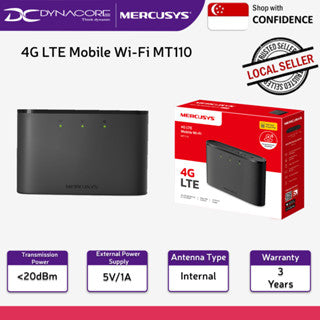 Mercusys MT110 150 Mbps 4G LTE Mobile WiFi Hotspot - 2200mAh, Up to 10 Devices - 6957939001254