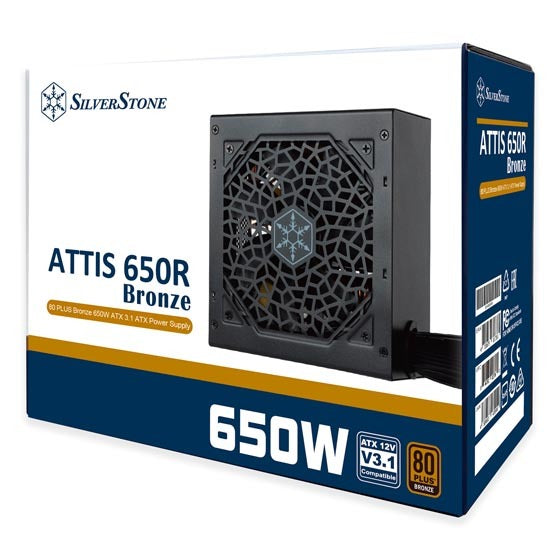 Silverstone ATTIS 650R 650W 80 Plus Bronze Non-Modular ATX Power Supply SST-AT650R-BF - 4710679817361