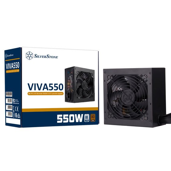 Silverstone VIVA 550W 80 Plus Bronze ATX Power Supply SST-VA550-B - 4710679811055
