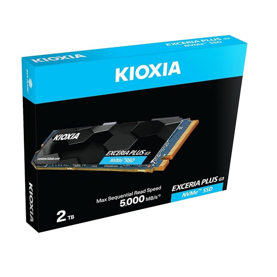 KIOXIA EXCERIA PLUS G4 2TB 10,000MB/s GEN5 NVMe M.2 SSD(5YRS) - 4582563859982
