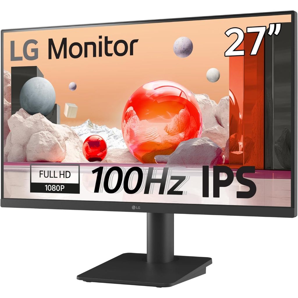 LG 27MS500-B | 27" Fhd Monitor Ips Display | 1920x1080 | 5ms | 250nits | Hdmi |100hz Refresh Rate - LG27MS500-B
