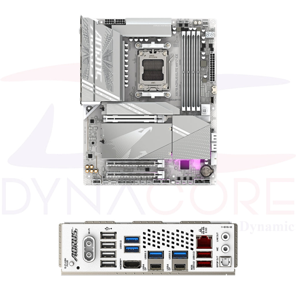 GIGABYTE X870 AORUS ELITE WIFI7 ICE SOCKET AM5 ATX MOTHERBOARD - 4719331864682