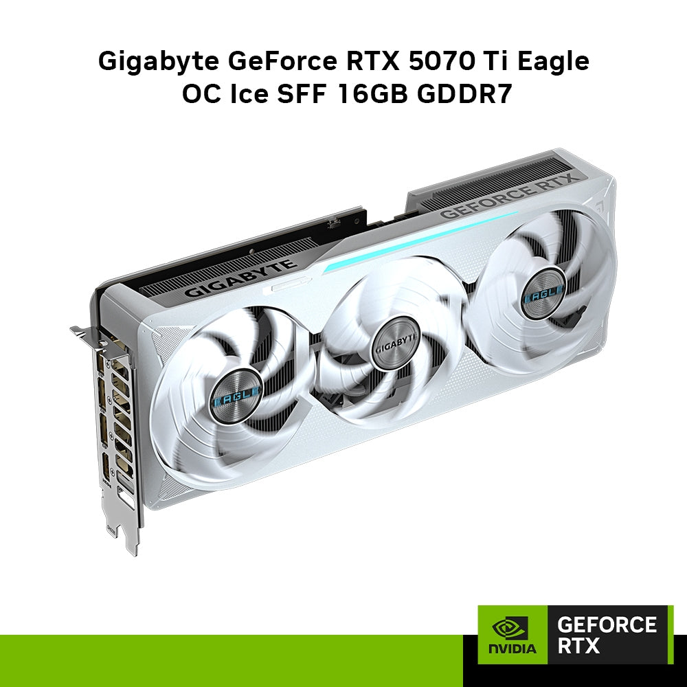 GIGABYTE GEFORCE RTX5070Ti EAGLE OC ICE SFF 16GB TRIPLE FAN GDDR7(3YRS) - 4719331355869