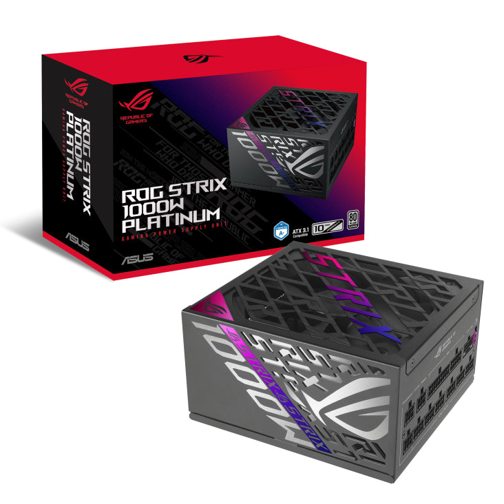 Asus ROG STRIX 1000W / 1200W Platinum ATX 3.1 Fully Modular PSU/Power Supply Unit - 4711387594247,4711387594384