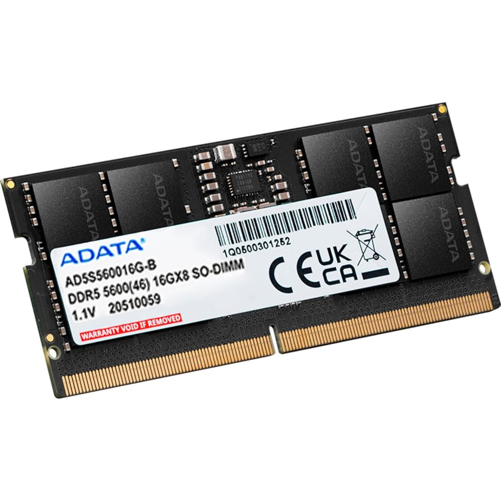 ADATA VALUE AD5S560016G-S DDR5 5600MT/s 16GB SODIMM RAM - 4711085941107