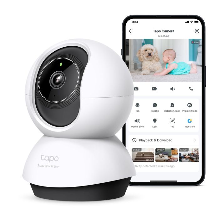 TP-LINK TC74 PAN/TILT HOME SECURITY WI-FI CAMERA - 8885021371702