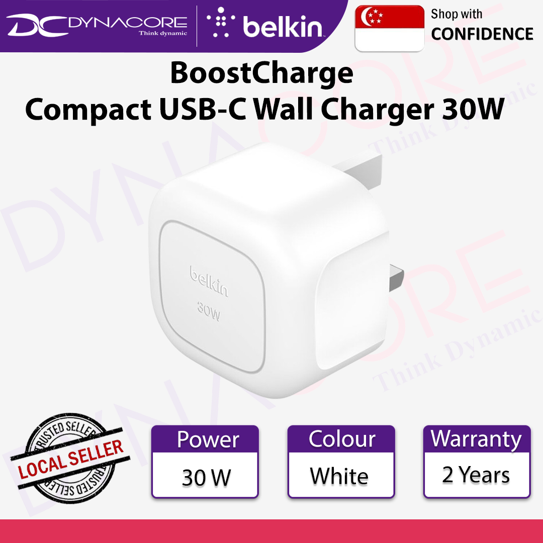 BELKIN 30W USB-C CUBE WALL CHARGER WITH PPS - 745883891023