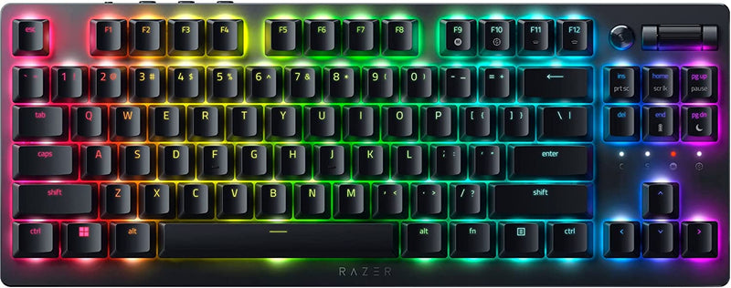 Razer DeathStalker V2 Pro TKL Wireless Linear Red Low-Profile Gaming Keyboard - Black - 8886419348429