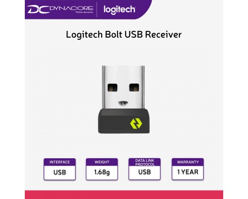 Logitech Bolt USB Receiver To Be Used With Logi Bolt Wireless Mouse Keyboard 956-000009 - 097855168290