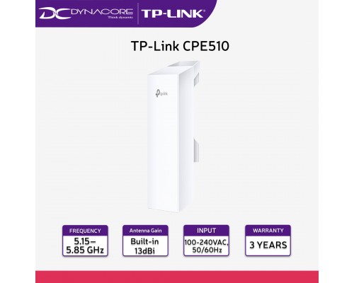 TP-LINK CPE510 5GHz 300Mbps 13dBi OUTDOOR CPE - 6935364070922