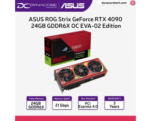 ASUS ROG Strix GeForce RTX 4090 24GB GDDR6X OC EVA-02 Edition GDDR6X Graphics Card RTX4090 - 4711387246559