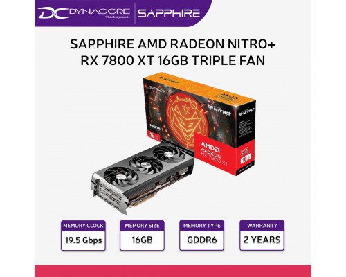 Sapphire NITRO+ AMD Radeon RX 7800 XT 16GB GDDR6 Graphics Card - 4895106294332