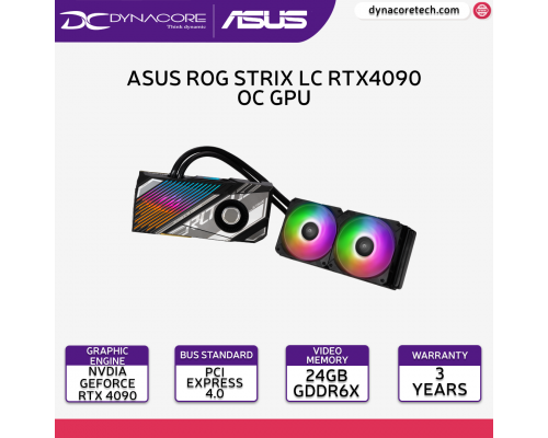 ASUS ROG Strix LC GeForce RTX 4090 24GB GDDR6X OC Graphics Card ROG-STRIX-LC-RTX4090-O24G-GAMING