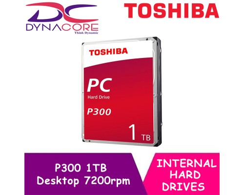 Toshiba P300 1TB Desktop 7200rpm Internal Hard Drive / HDWD110UZSVA