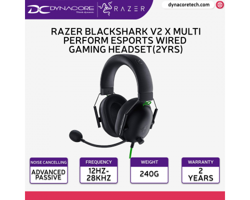 ["FREE DELIVERY"] - Razer Blackshark V2 X multi platform wired esports headset - RZ04-03240100-R3M1 - Black - 8886419378396