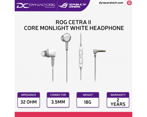 ASUS ROG Cetra II Core Moonlight White in-ear gaming headphone-4711081127215