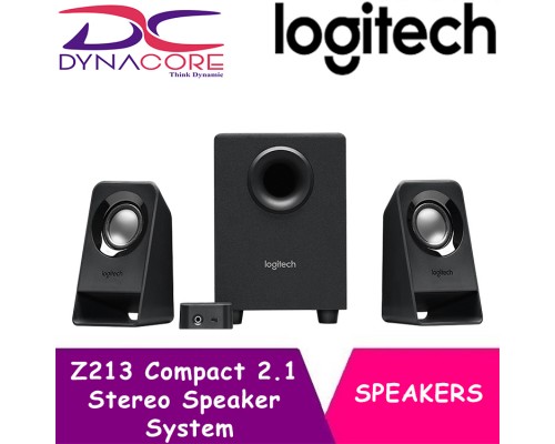 Logitech Z213 Compact 2.1 Speaker System for PC and Mobile Devices 980-000941 - 097855123275