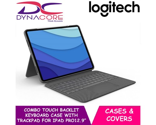 Logitech Combo Touch Backlit Keyboard Case with Trackpad for iPad Pro 12.9 inch (5th Gen) -097855166289