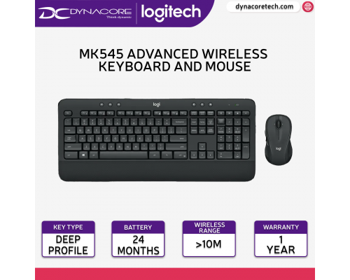 Logitech MK545 Advanced Wireless Keyboard and Mouse - 920-008696-097855137326