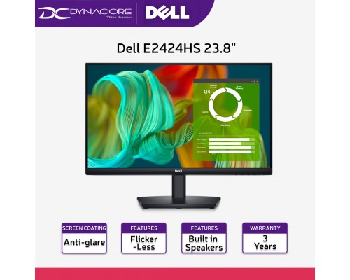 ["FREE DELIVERY"] - Dell E2424HS 23.8" Full HD Monitor with Built in Speakers - DELLE2424HS