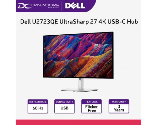 Dell U2723QE UltraSharp 27 4K USB-C Hub Monitor - DELLU2723QE