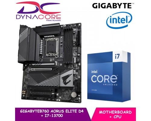GIGABYTE B760 AORUS ELITE D4 + Intel® Core™ i7-13700 BUNDLE