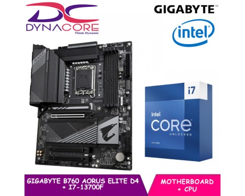GIGABYTE B760 AORUS ELITE D4 + Intel® Core™ i7-13700F BUNDLE