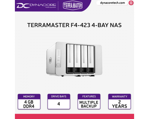 Terramaster F4-423 INTEL CELERON N5065 QUAD CORE 2.0GHz 4-BAY NAS STORAGE   -6939236142137