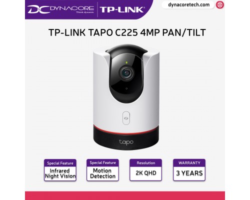 ["FREE DELIVERY"] - TP-Link Tapo C225 Pan/Tilt AI Home Security Wi-Fi Camera - 4897098688090
