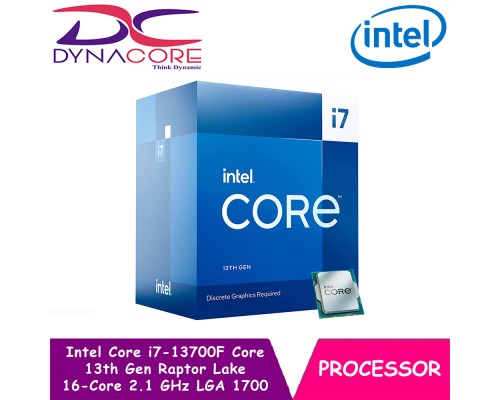 Intel Core i7-13700F Core 13th Gen Raptor Lake 16-Core 2.1 GHz LGA 1700- 13 Gen Desktop Processor i7 13700F - 5032037260237