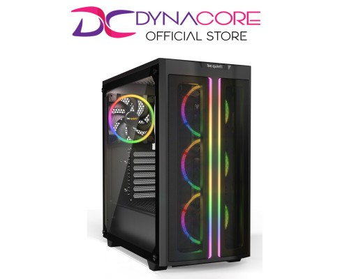 Be Quiet! Pure Base 500 FX ARGB Black Tempered Glass ATX PC Case / Chassis with 4 Light Wings PWM Fans -BEQUIETPB500FXBK