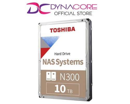Toshiba N300 10TB 3.5” 7200RPM 256MB Cache NAS SATA HDD / Hard Disk Drive - HDWG11AUZSVA