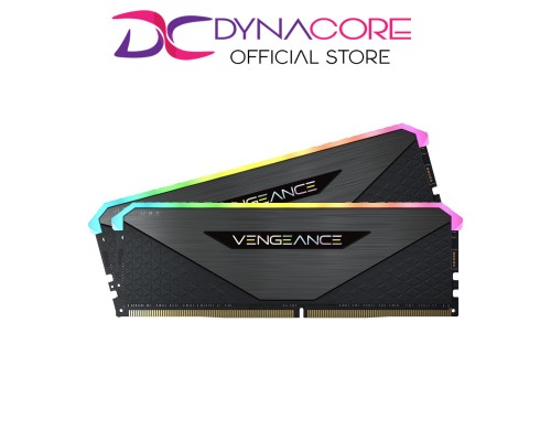 CORSAIR VENGEANCE® RGB RT 16GB (2 x 8GB) DDR4 DRAM 3600MHz C18 Memory Kit – Black - 840006650508