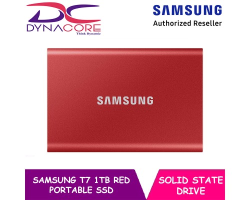 SAMSUNG T7 1TB Red Portable SSD - 3 Years Warranty - 8806090312458