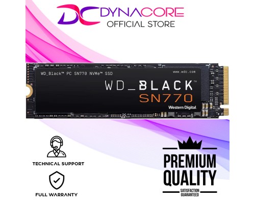WD BLACK SN770 1TB NVMe Internal Gaming SSD Solid State Drive - Gen4 PCIe, M.2 2280, Up to 5,150 MB/s (5-Years Warranty)  -718037887333