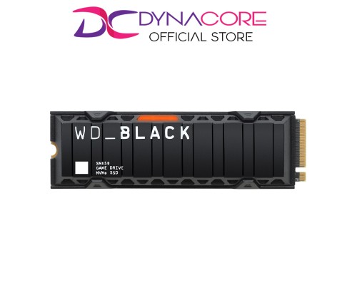 WD Black SN850 Heatsink 2TB M.2 PCIe 4.0 NVMe SSD/Solid State Drive PC/PS5 / 7,000MB/s Read, 5,300MB/s Write (3-Years Local Warranty)  -718037875965