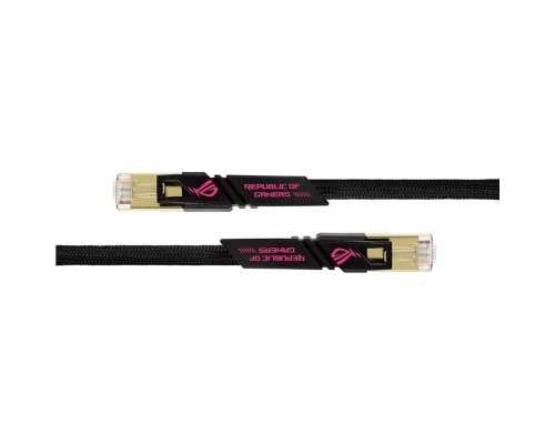 ASUS ROG 3M CAT7 Cable, Up to 600 MHz &10GB Transfer Rates CAT 7 RJ45 Universal Applicated, Nylon Braided -4711081246411