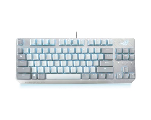 ASUS ROG Strix Scope NX TKL Moonlight White NX Blue wired mechanical RGB gaming keyboard (aluminum frame and Aura Sync lighting) -4711081142669