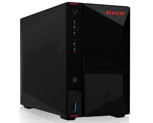 ASUSTOR NIMBUSTOR 2 AS5202T | 2 BAY PROSUMER NAS POWERED BY INTEL QUAD CORE (J4005) 1.5Ghz, 4GB DDR4 (EXPANDABLE UP TO 8GB) WITH DUAL 2.5 GIGABIT LAN PORTS -887372001220
